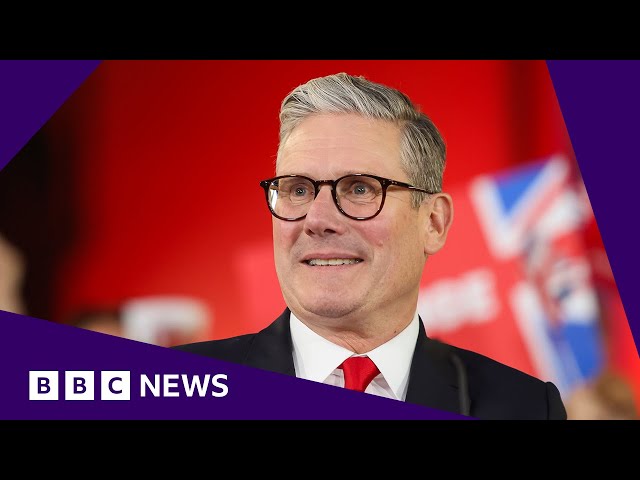 ⁣UK election results: Labour wins landslide victory | BBC News