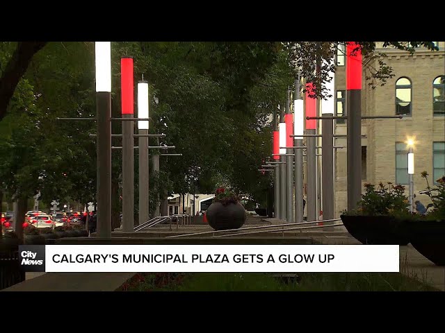 ⁣Calgary's Municipal Plaza gets a glow up