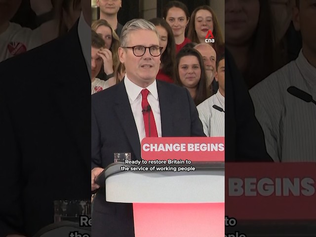 ⁣"Change begins now": UK PM-to-be Keir Starmer after Labour Party's landslide election