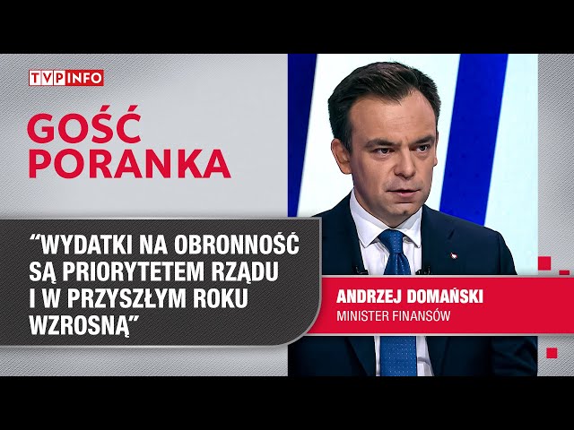 ⁣Andrzej Domański: wydatki na obronność są priorytetem naszego rządu | GOŚĆ PORANKA
