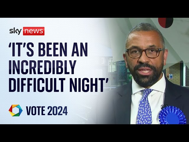 ⁣'Privilege' to return as MP but 'incredibly difficult night' for Tories - James 