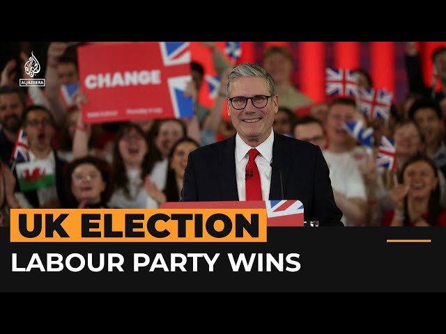 ⁣Labour’s Starmer hails landslide victory in UK election | Al Jazeera Newsfeed