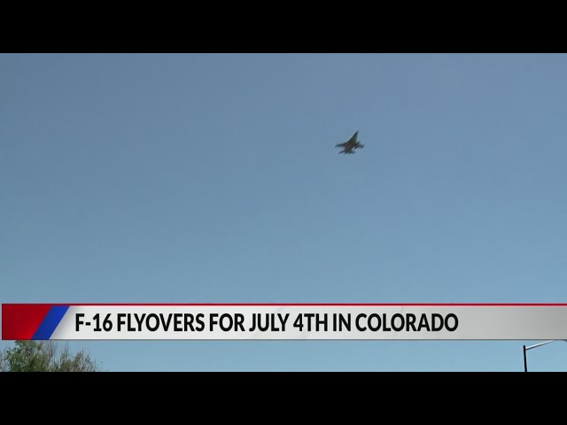 ⁣F-16s flyover Colorado on Fourth of July