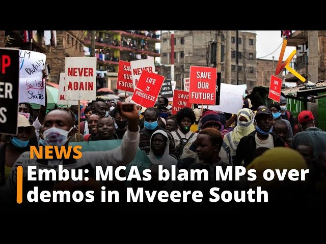 ⁣Blame game over demos in Mbeere South, Embu as MCAs ask MP to apologize