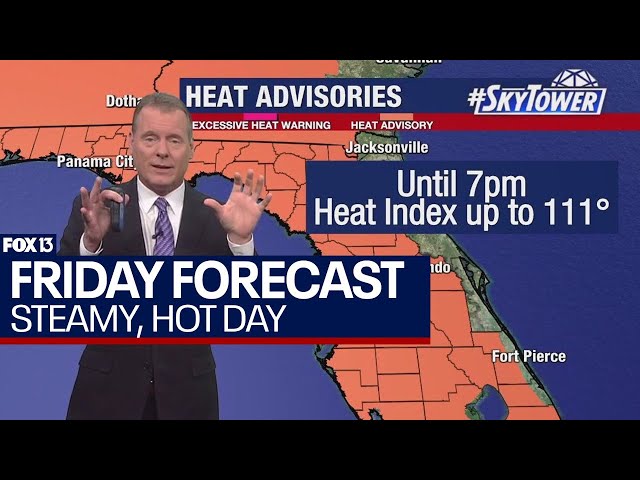 ⁣Tampa weather July 5, 2024 | heat advisory back in effect