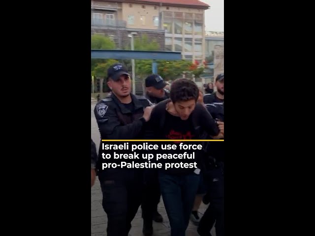 ⁣Israeli police crack down on pro-Palestine demonstrators | AJ #shorts
