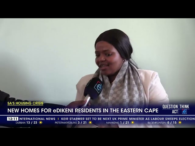 ⁣New homes for eDikeni residents in the Eastern Cape