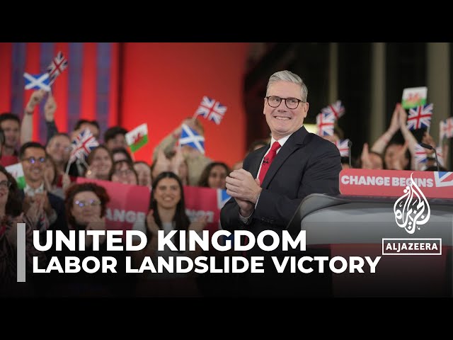 ⁣labor landslide victory: Keir Starmer to be UK's next prime minister