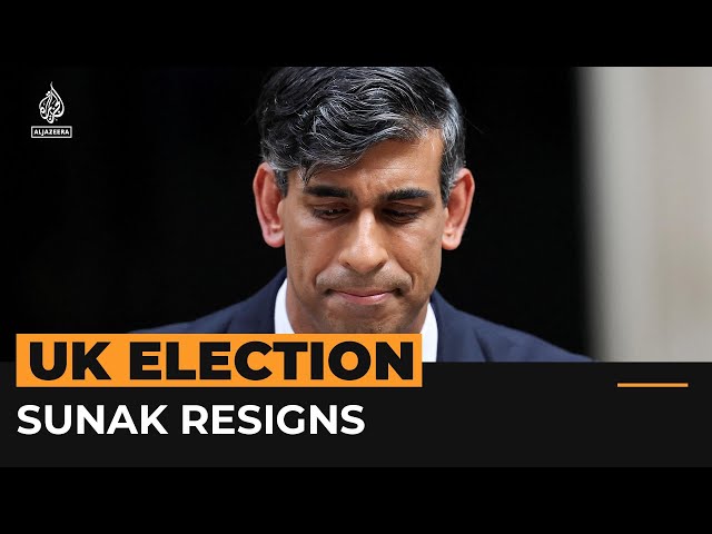 ⁣Rishi Sunak resigns after stunning UK election loss | #AJshorts