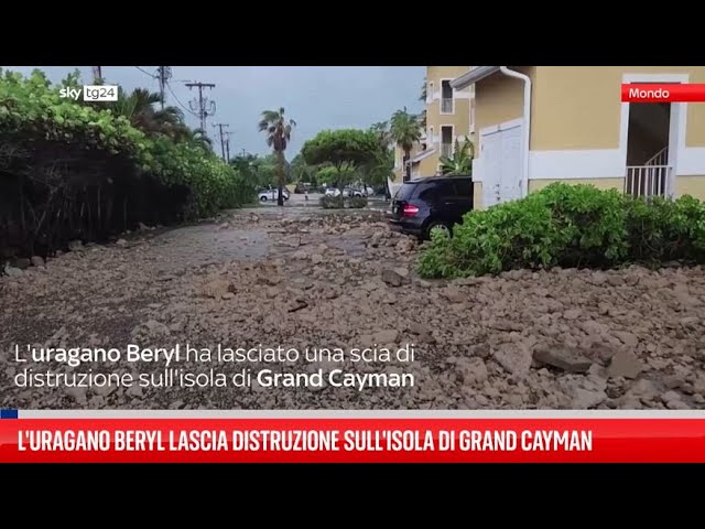 ⁣Uragano Beryl invade condominio di Grand Cayman