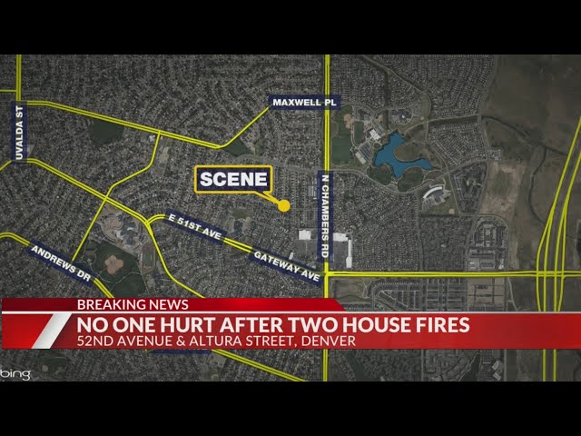 ⁣2 house fires break out in Montbello neighborhood