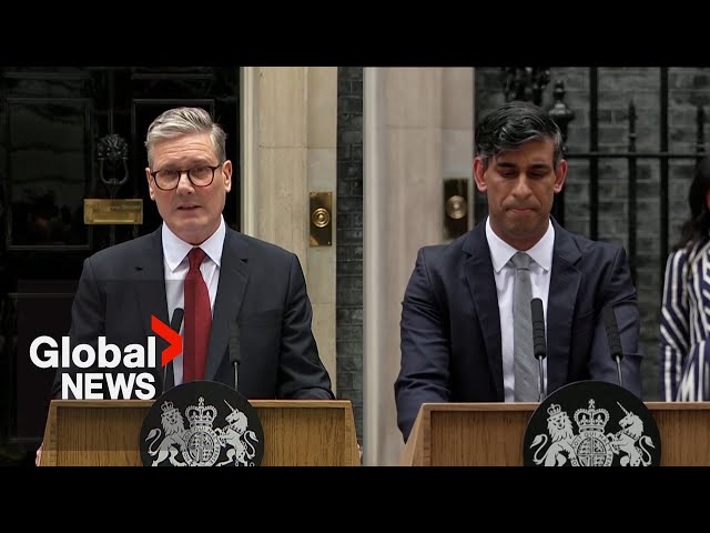 ⁣UK election: Keir Starmer pledges "reset" after victory, Rishi Sunak apologizes to country