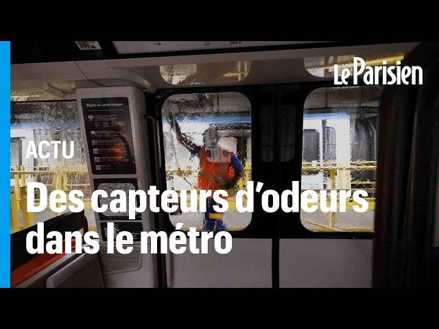 ⁣Destructeurs d'odeurs déployés et nettoyage des métros renforcé avant les JO 2024