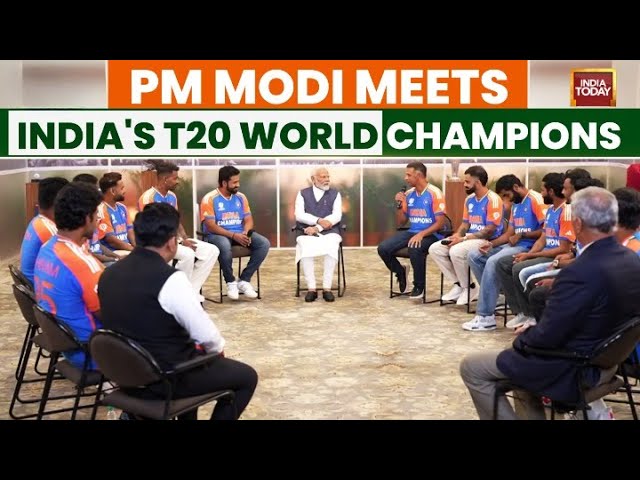 ⁣Watch: PM Narendra Modi's Fun-filled Interaction With India's T20 World Cup Champions | In