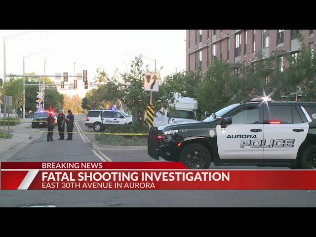 ⁣1 killed in double shooting at Aurora apartment