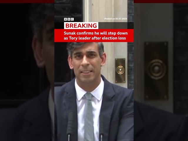 ⁣Rishi Sunak has been to Buckingham Palace to formally tell the King that he’s resigned as PM.