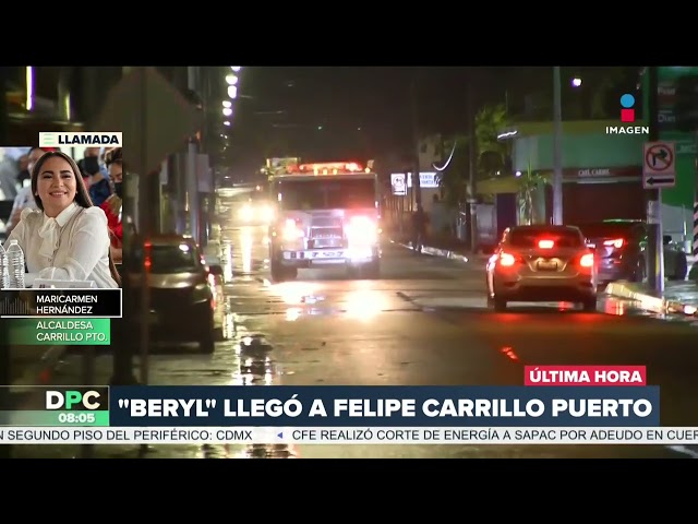 ⁣Beryl: ¿cuál es el reporte en Felipe Carrillo Puerto?  | DPC con Nacho Lozano