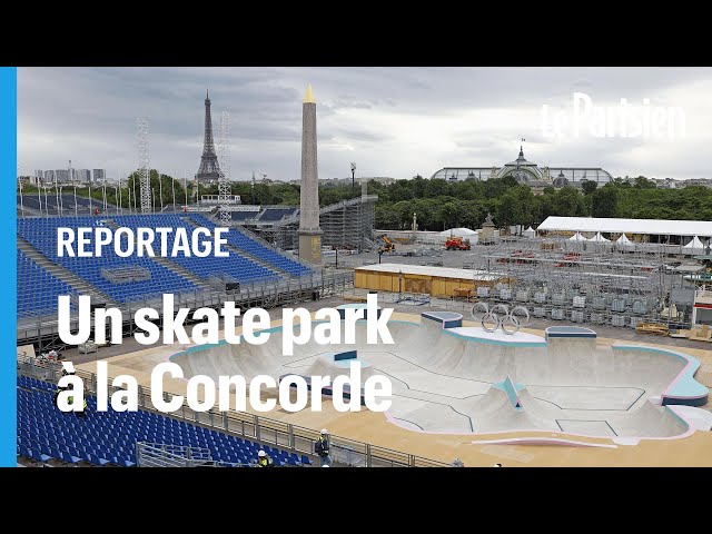 ⁣JO Paris 2024 : 4 arénas, 330 000 spectateurs… On a visité le parc urbain place de la Concorde