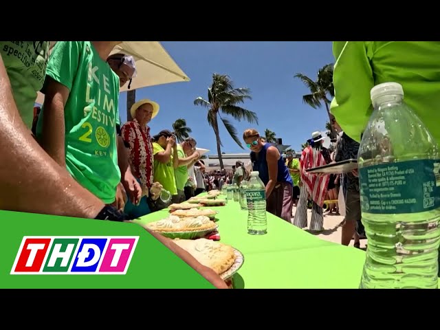 ⁣Sôi động cuộc thi ăn bánh chanh tại Mỹ | THDT
