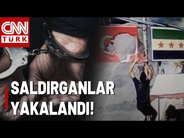 ⁣SON DAKİKA  Suriye'nin Kuzeyinde Türk Bayrağına Saldıranlar Yakalandı!