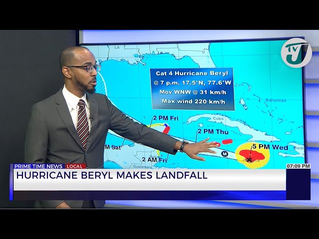 ⁣Hurricane Beryl makes Landfall | TVJ News