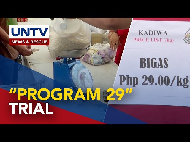 ⁣Rice priced at P29 per kilo made available in selected Kadiwa centers