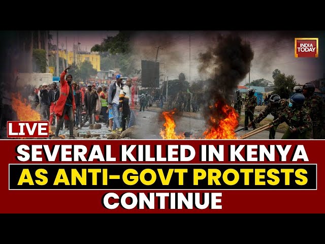 ⁣Kenya Police & Protesters Clash,  Several Dead As President Ruto's 'Tax Law Protest�