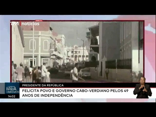 ⁣Presidente da República felicita povo e Governo Cabo-Verdiano pelos 49 anos de Independência