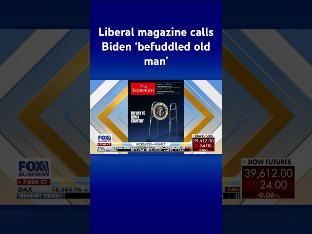 ⁣Liberal magazine The Economist on why Biden must withdraw from 2024 race #shorts