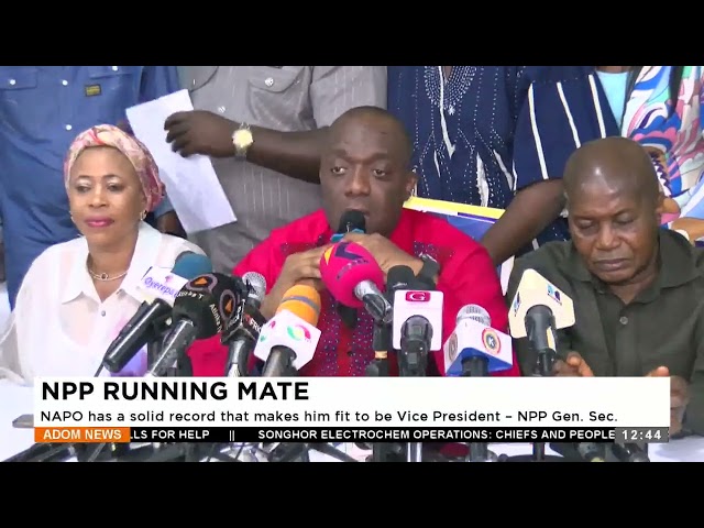 ⁣NAPO has a solid record that makes him for to be Vice President- NPP General Secretary (05-07-24)