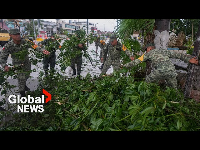 ⁣Hurricane Beryl makes landfall in Mexico after wreaking havoc in the Caribbean