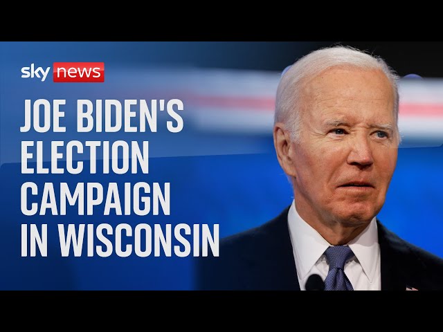 ⁣Watch live: Joe Biden's election campaign event in Wisconsin