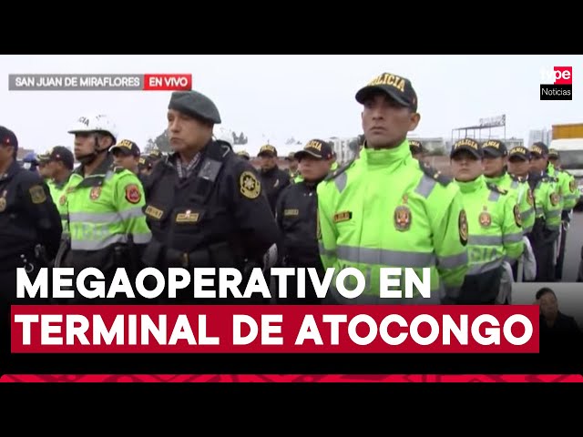 ⁣Impacto Turístico: Policía de Turismo realiza megaoperativo en terminal de Atocongo en SJM