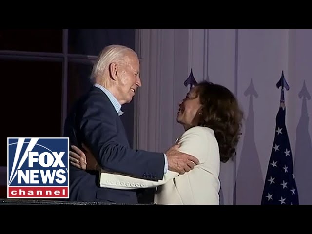⁣Biden, Harris show united front at July 4th celebrations