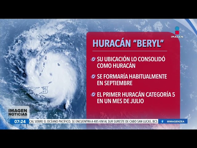 ⁣El huracán Beryl batió  varios récords desde su formación | Noticias con Francisco Zea