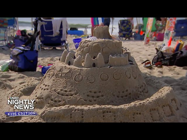⁣How some sand a little imagination can result in the coolest sandcastle | Nightly News: Kids Edition
