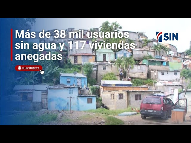⁣Más de 38 mil usuarios sin agua y 117 viviendas anegadas.
