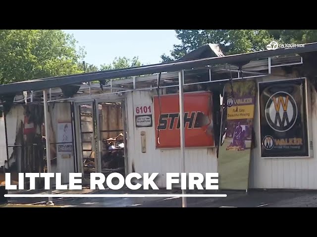 ⁣Little Rock lawncare shop destroyed in 4th of July fire