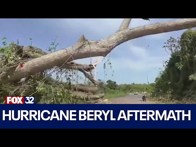 ⁣Hurricane Beryl batters Jamaica, Cancun