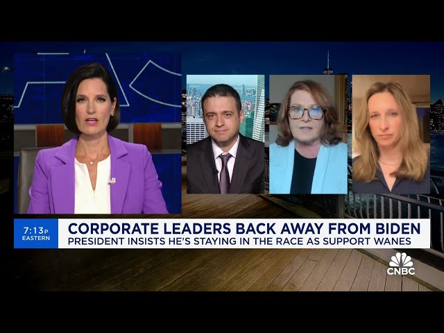 ⁣Last Call politics panel talks corporate leaders backing away from Pres. Biden