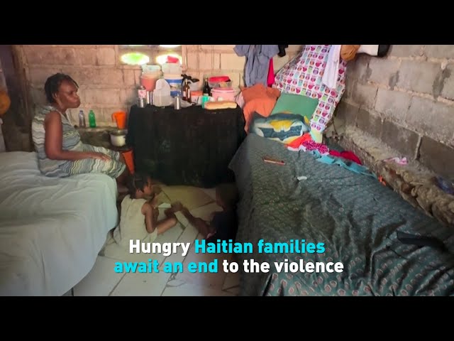 ⁣Hungry Haitian families await an end to the violence