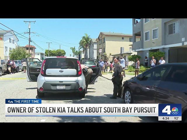 ⁣Owner of stolen Kia used in Los Angeles pursuit speaks out