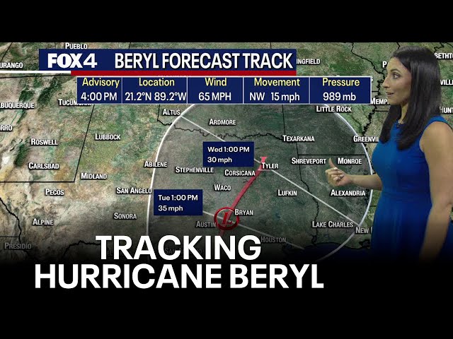 ⁣When will Hurricane Beryl hit Texas?