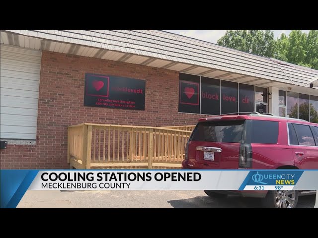 ⁣Mecklenburg Co. sets up several  cooling stations