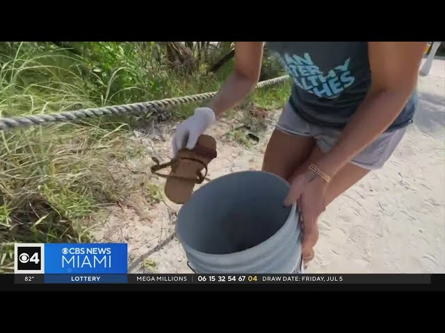 ⁣Why volunteers cleaning up Miami Beach call July 5 the "Dirtiest Beach Day of the Year"