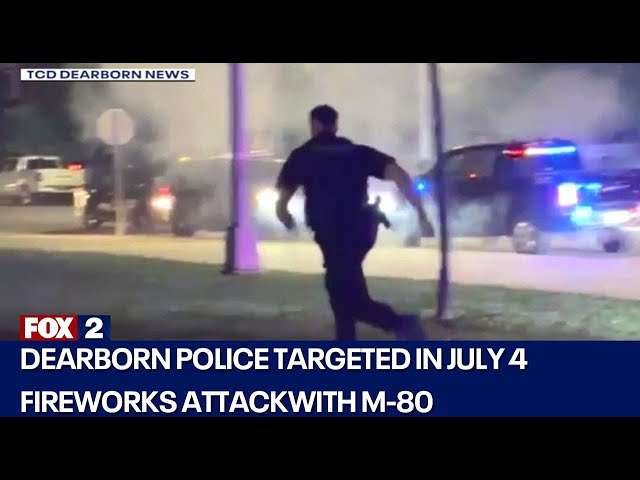⁣2 Dearborn police officers suffer injuries from M-80 attack