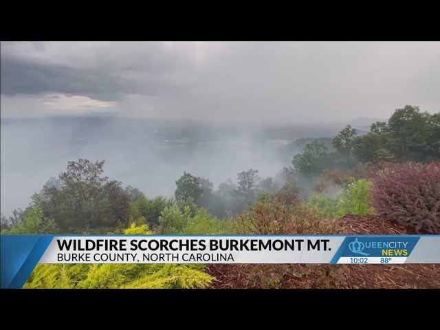 ⁣60-acre fire in Burke County slows after thunderstorm