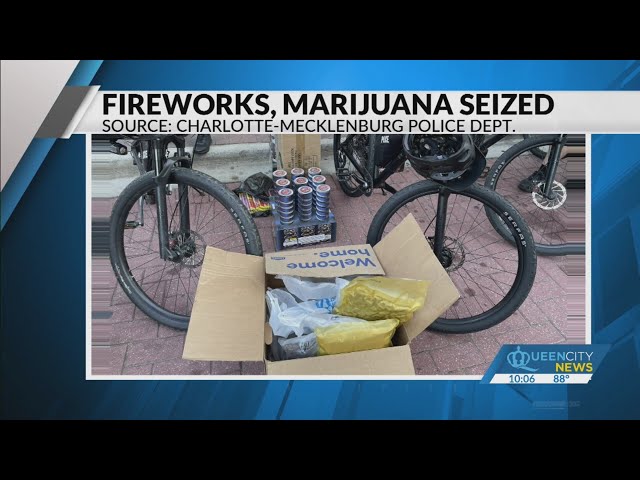 ⁣Large amount of Marijuana, illegal fireworks seized by CMPD