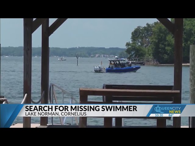 ⁣Crews searching for missing swimmer in Lake Norman