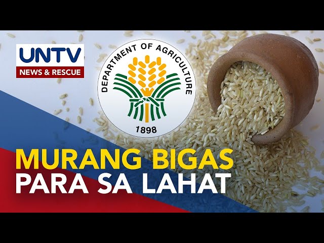 ⁣Murang bigas para sa lahat, target ng Department of Agriculture